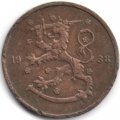 Финляндия 5 пенни 1938 год