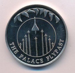 Монета Фолклендские острова 50 пенсов 2002 год - Воздушный парад