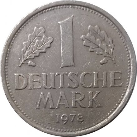 ФРГ 1 марка 1978 год (G)