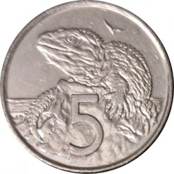 Новая Зеландия 5 центов 2002 год