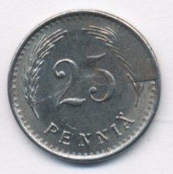 Финляндия 25 пенни 1945 год