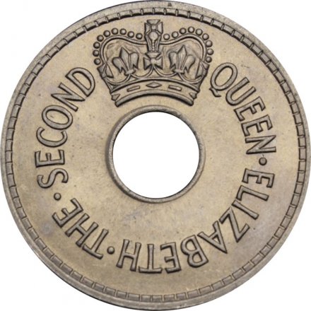 Фиджи 1 пенни 1967 год UNC