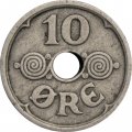Дания 10 эре 1925 год