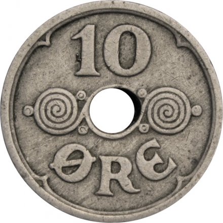Дания 10 эре 1925 год
