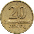 Литва 20 центов 1997 год
