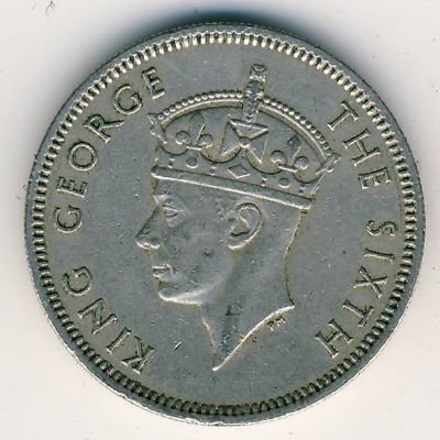 Малайя 20 центов 1950 год