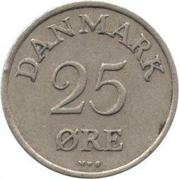 Дания 25 эре 1953 год