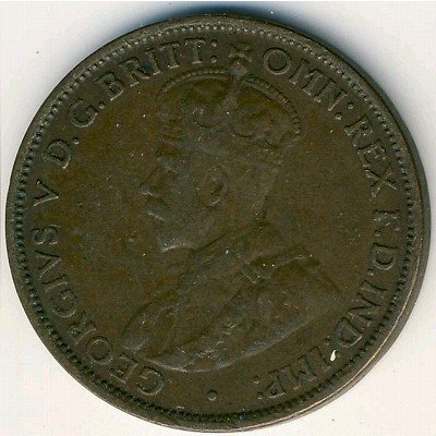 Австралия 1/2 пенни 1916 год
