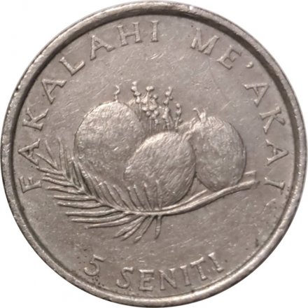 Тонга 5 сенити 1994 год