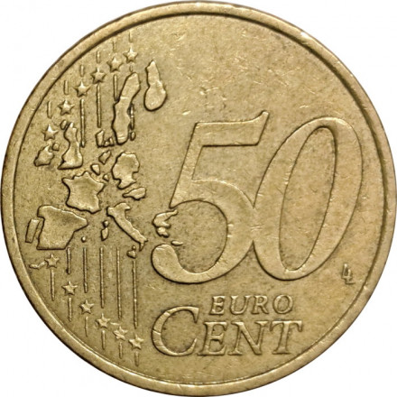 Франция 50 евроцентов 1999 год