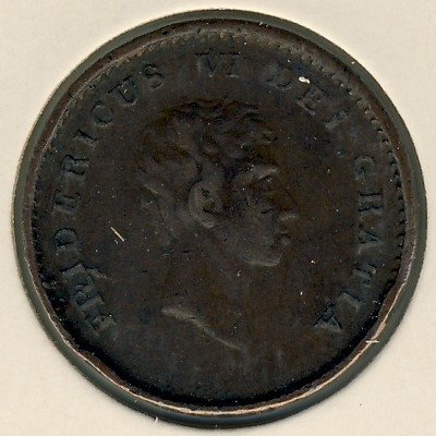 Дания 2 скиллинга 1810 год