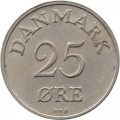 Дания 25 эре 1954 год - Король Фредерик IX