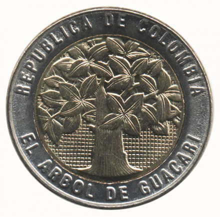 Колумбия 500 песо 2012 год (старый тип)