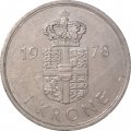 Дания 1 крона 1978 год