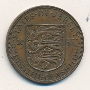 Джерси 1/12 шиллинга 1935 год