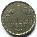 ФРГ 1 марка 1980 год (G)