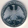 ФРГ 5 марок 1968 год - 150 лет со дня рождения Фридриха Вильгельма Райфайзена (Proof)