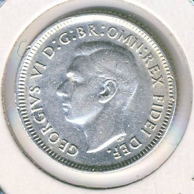 Австралия 6 пенсов 1952 год