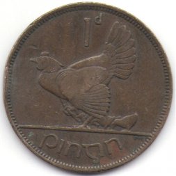 Ирландия 1 пенни 1933 год Курица