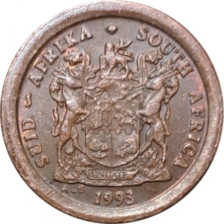 ЮАР 2 цента 1993 год - Орёл