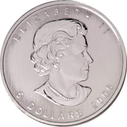 Канада 5 долларов 2006 год - Кленовый лист (красный)