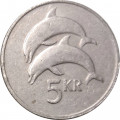 Исландия 5 крон 1981 год - Дельфины