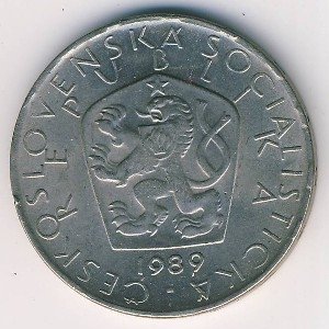 Чехословакия 5 крон 1989 год