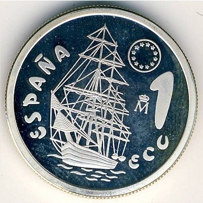 Испания 1 экю 1996 год