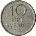Швеция 10 эре 1964 год - Король Густав VI Адольф