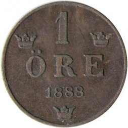 Швеция 1 эре 1888 год