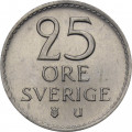 Швеция 25 эре 1971 год