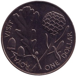 Новая Зеландия 1 доллар 1981 год - Королевский визит