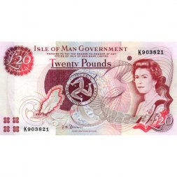Остров Мэн 20 фунтов 2013 год UNC
