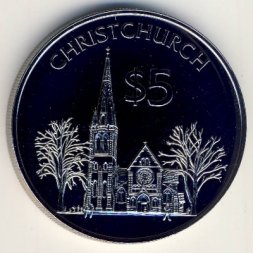 Новая Зеландия 5 долларов 1997 год