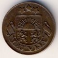 Латвия 1 сантим 1926 год - Герб