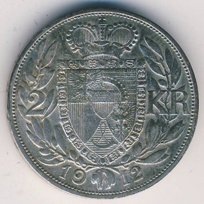 Лихтенштейн 2 кроны 1912 год
