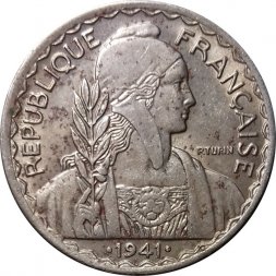 Французский Индокитай 20 сантимов 1941 год