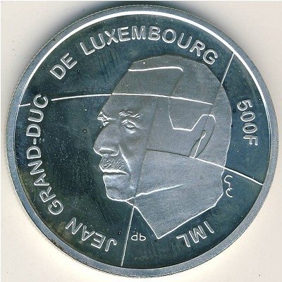 Люксембург 500 франков 1998 год