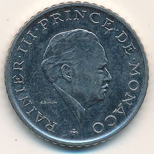Монако 2 франка 1982 год