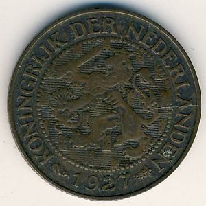 Нидерланды 1 цент 1927 год