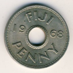 Фиджи 1 пенни 1968 год