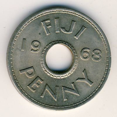 Фиджи 1 пенни 1968 год