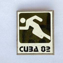 Значок. Cuba 82. Куба. Легкая атлетика. Бег