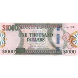 Гайана 1000 долларов 2019 год - UNC