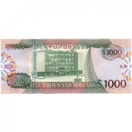 Гайана 1000 долларов 2019 год - UNC