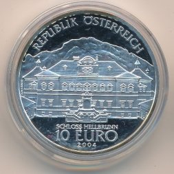 Австрия 10 евро 2004 год - Замок Хельбрунн. Маркус Ситтикус фон Гогенэмс