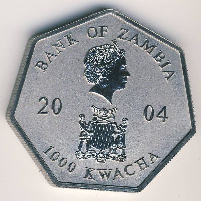 Замбия 1000 квача 2004 год - Календарь