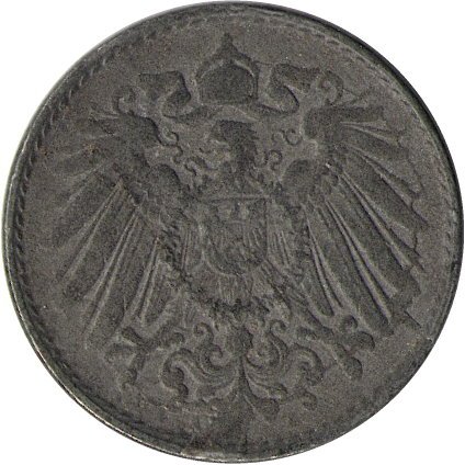 Германия 5 пфеннигов 1918 год (A)