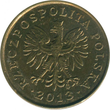 Польша 2 гроша 2013 год (старый тип)
