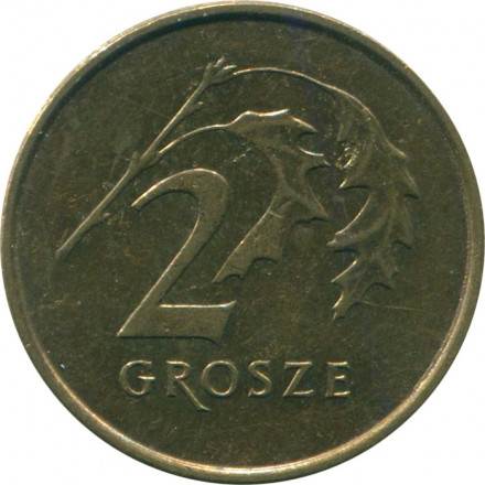 Польша 2 гроша 2013 год (старый тип)
